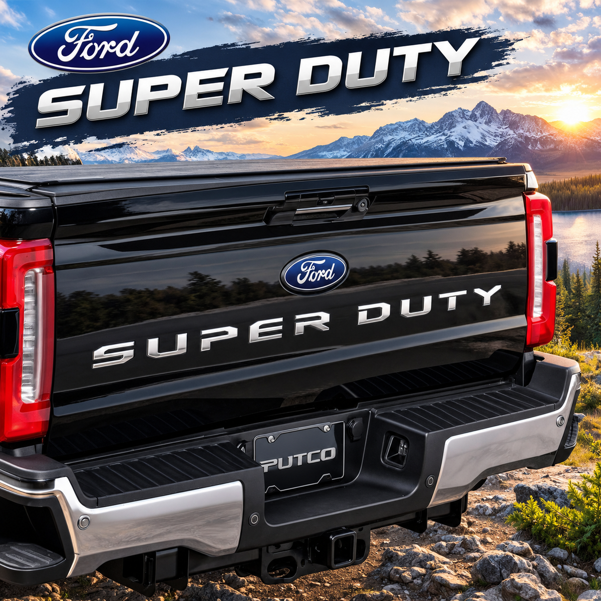 Premium Ford Super Duty Pickup 3D Emblem for 2017-2022