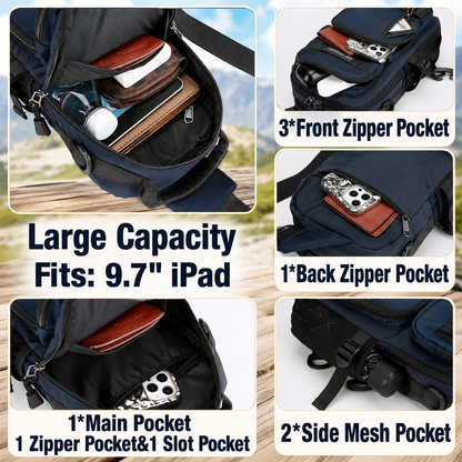 Men’s Tactical Chest Bag – Large Capacity with Multiple Pockets