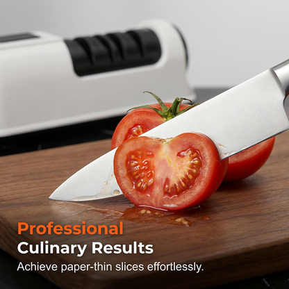 🔪3-Stage Electric & Manual Knife Sharpener-Bring Back the Sharp! 🍅✨