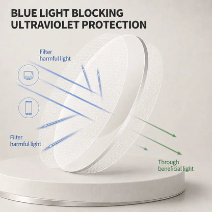 Semi-rimless metal blue-light-blocking reading glasses