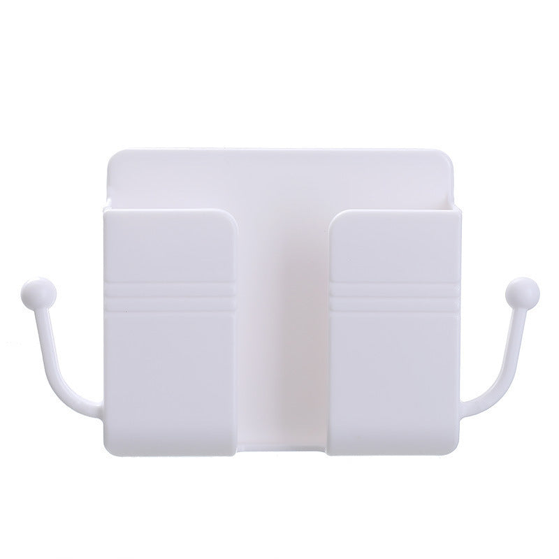 Wall-Mounted Phone Holder – Adhesive Phone Charging Dock Multifunctional Outlet Shelf