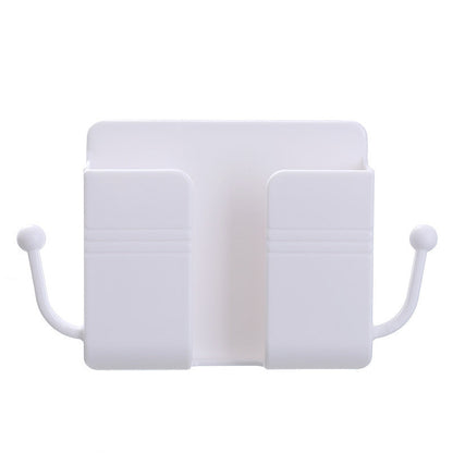 Wall-Mounted Phone Holder – Adhesive Phone Charging Dock Multifunctional Outlet Shelf