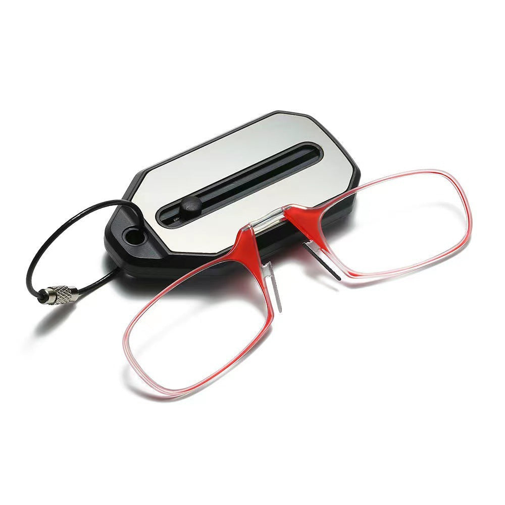 Ultralight Reading Glasses | Black And Red Frames, Multiple Prescription Options Available