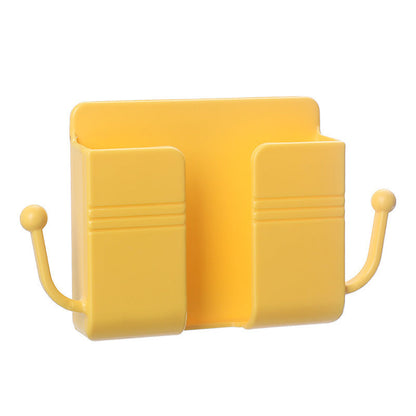 Wall-Mounted Phone Holder – Adhesive Phone Charging Dock Multifunctional Outlet Shelf