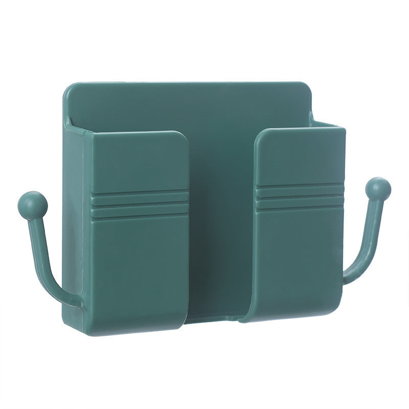 Wall-Mounted Phone Holder – Adhesive Phone Charging Dock Multifunctional Outlet Shelf