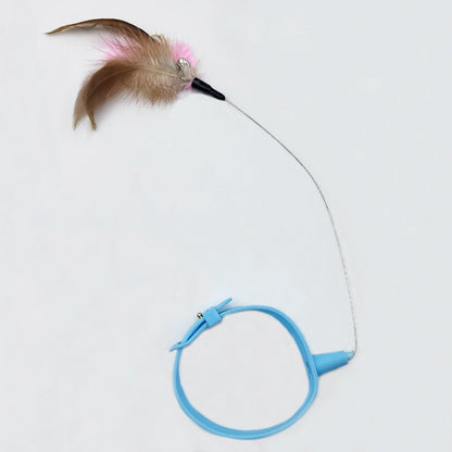 3 Pcs Cat Feather Toy with Neck Collar
