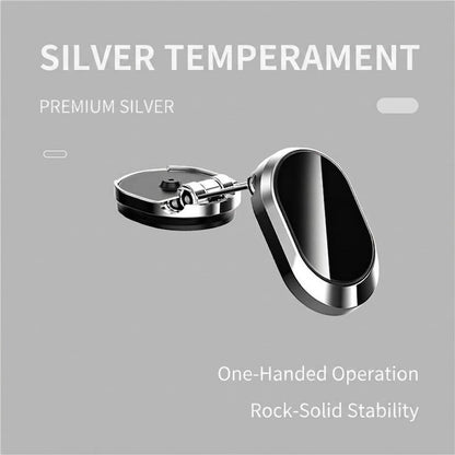 Foldable Magnetic Car Phone Holder - 360° Rotating, Adjustable Angle & Height Dashboard Mount
