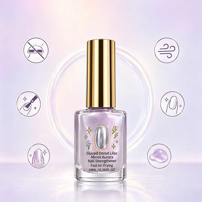 2PCS Lilac Glossy Mirror Nail Strengthener