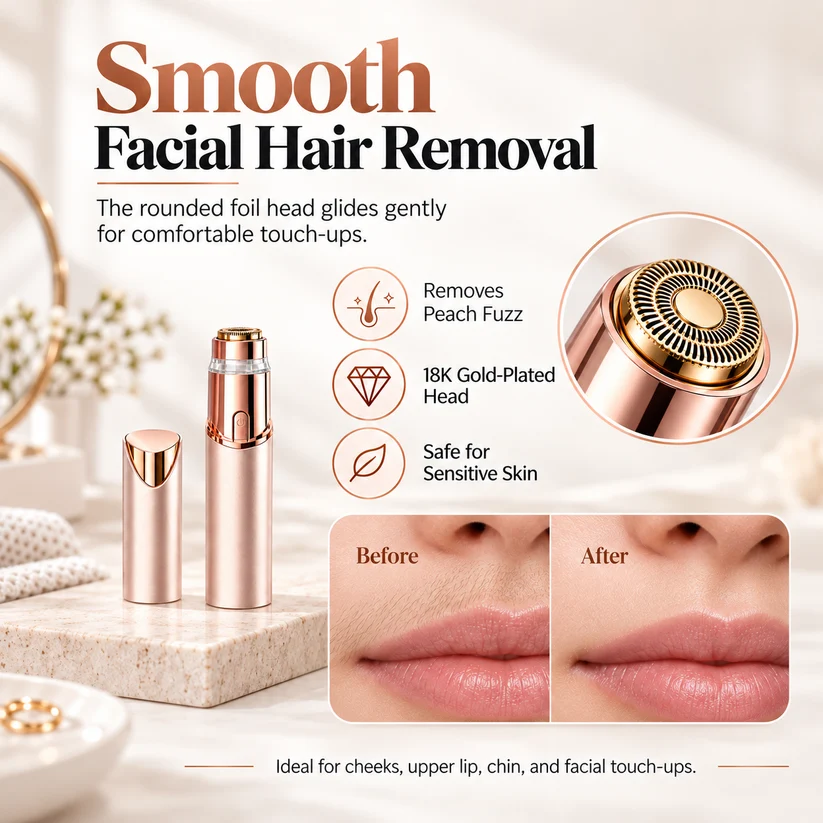 Upgraded 2-in-1 Brow & Body Hair Trimmer