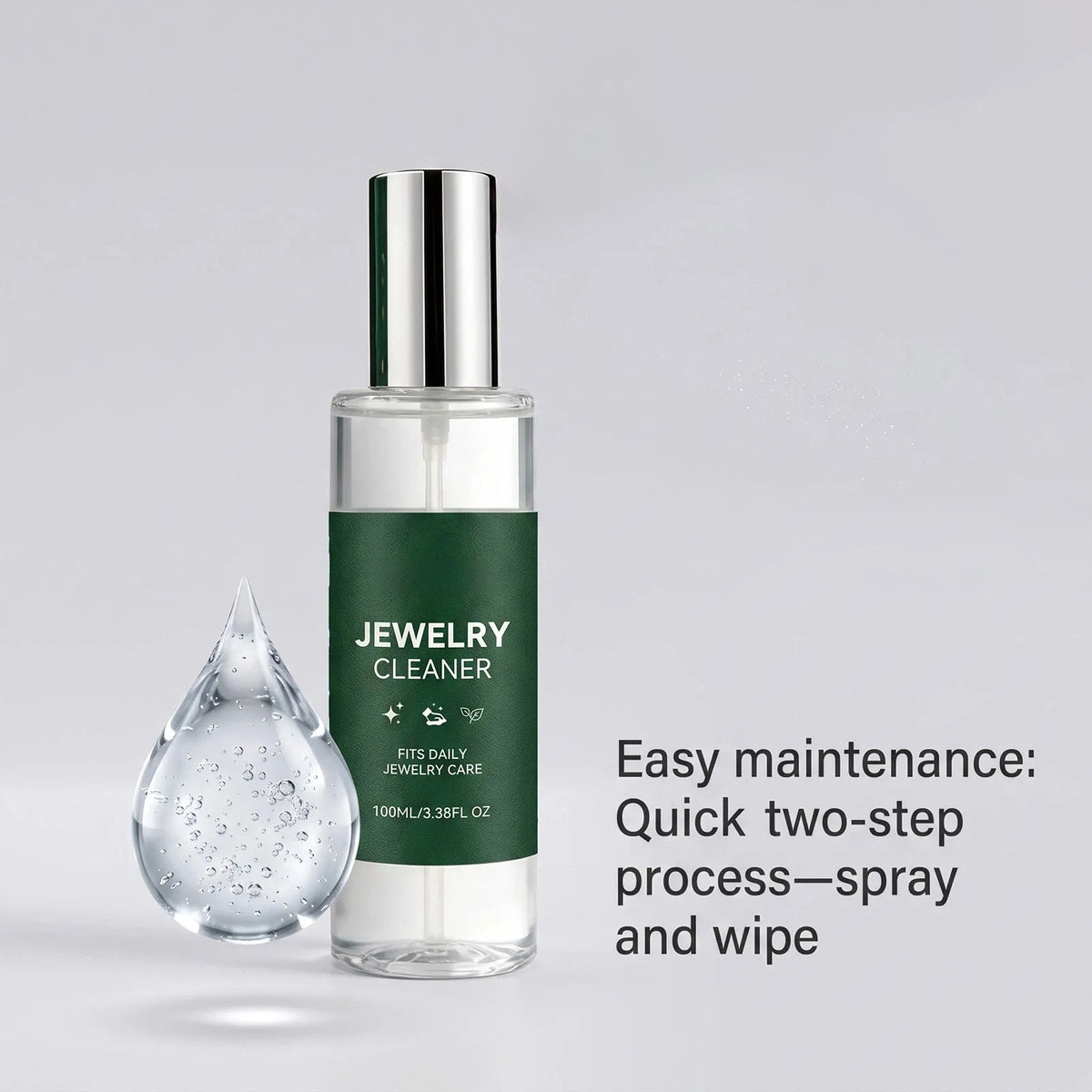 ✨Portable Jewelry Cleaner Spray 💎Gentle Formula Jewelry Maintenance Polish For Daily Shine Care