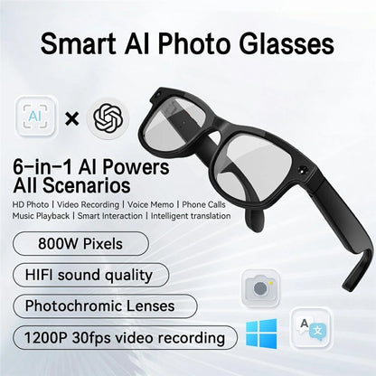 AIMB G2 Smart AI Translation Camera Bluetooth Glasses