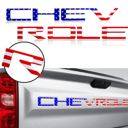 3D Raised Tailgate Letters – Premium ABS Overlay Trim Stickers