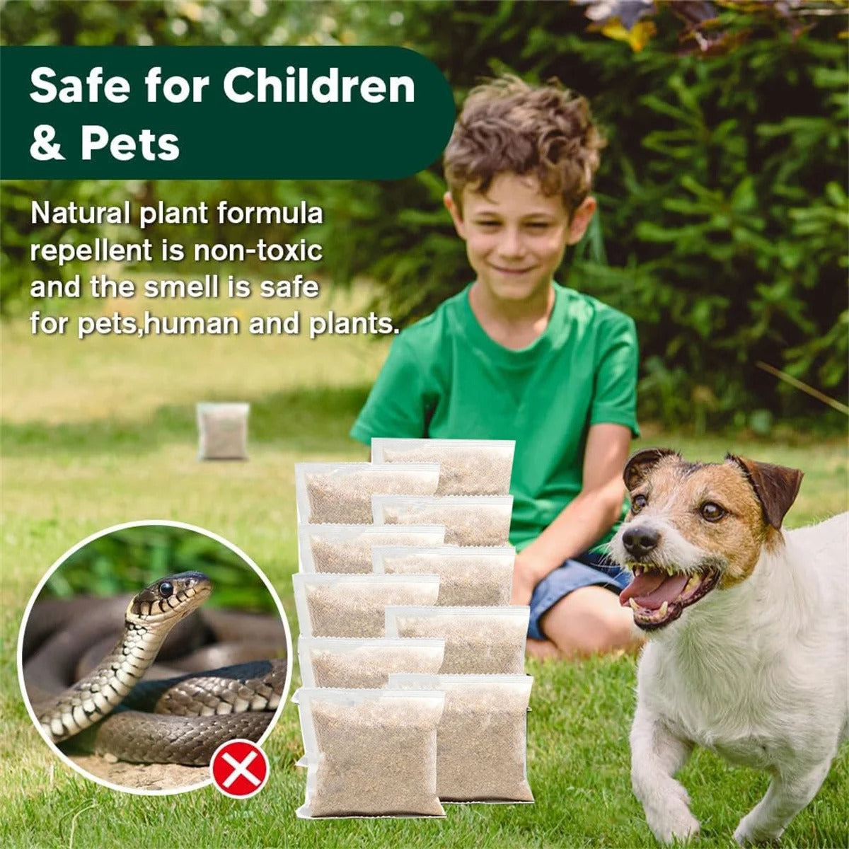 Snakes & Lizards Repellent Pouches