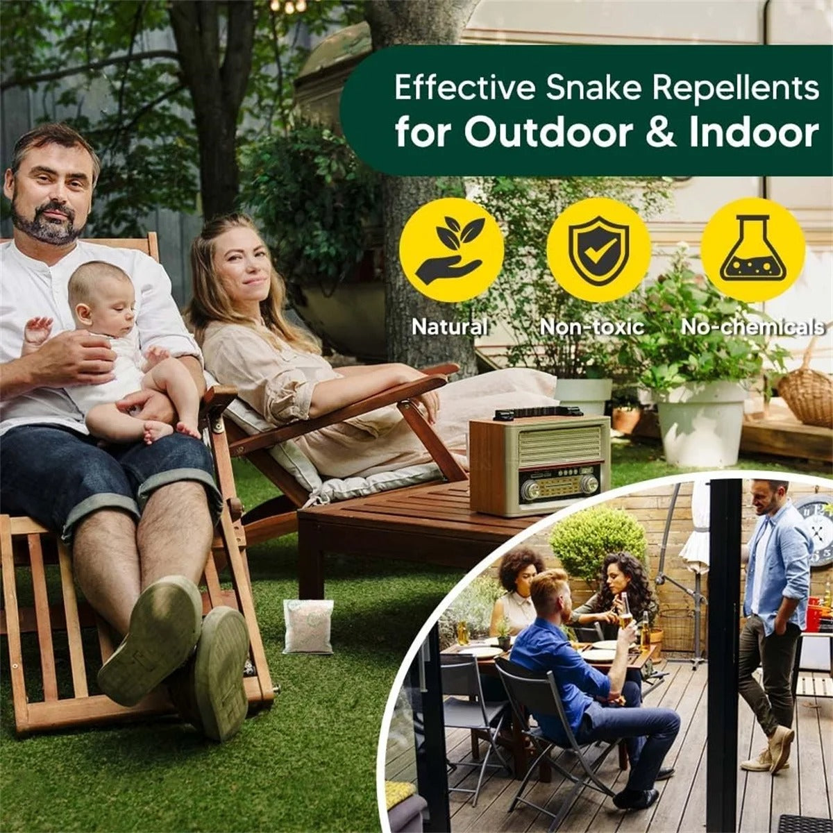 Snakes & Lizards Repellent Pouches