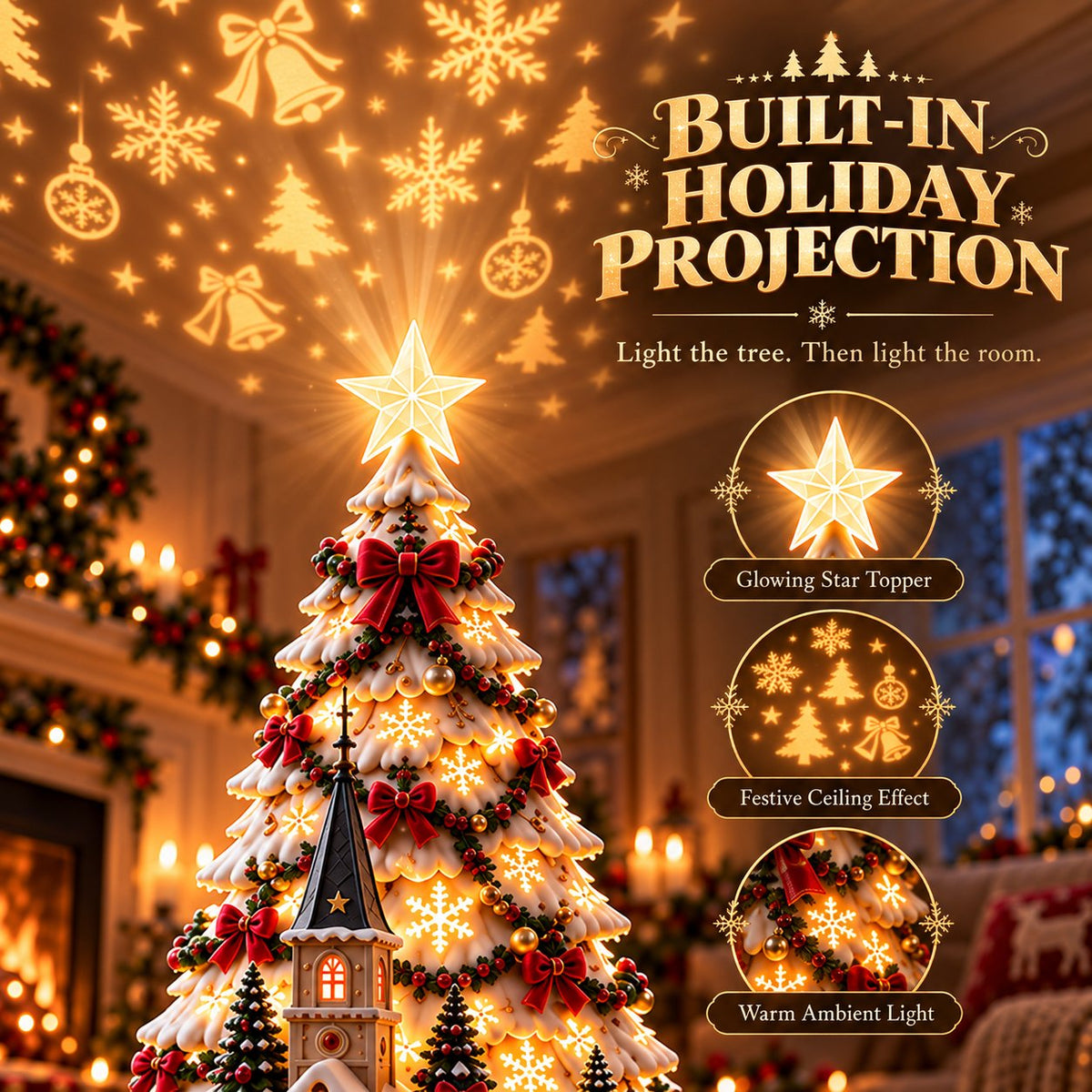 🎄🏆 60,000+ Sold - 🎄Christmas Village Lightscape Tree 🏆