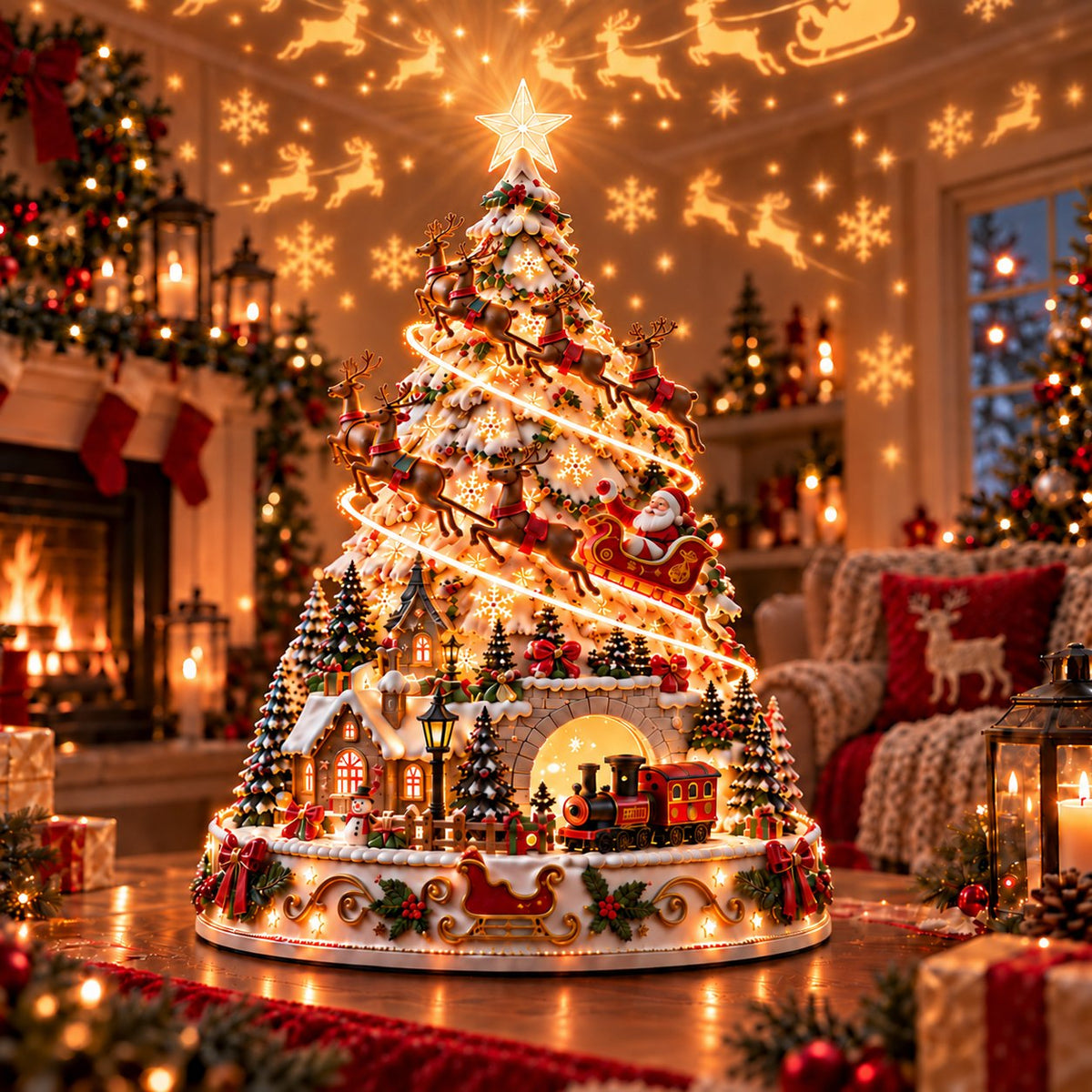 🎄🏆 60,000+ Sold - 🎄Christmas Village Lightscape Tree 🏆