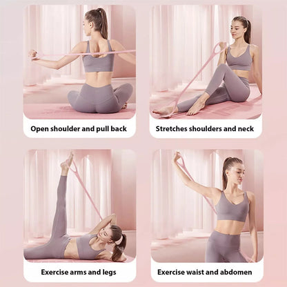 🥳2026 HOT SALE🥳💞50K+ SOLD!💥💪🌈 Unlock Full-Body Training with One Set! Multi-Resistance Yoga Bands with Guide & Bag🎒✨