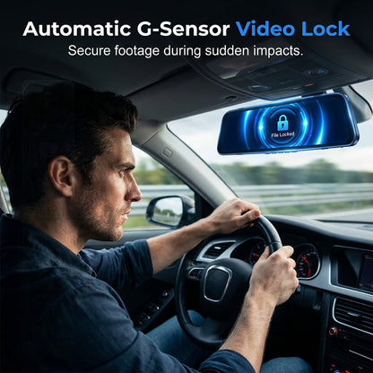 Dual Lens Rearview Mirror Dash Cam