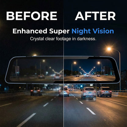 Dual Lens Rearview Mirror Dash Cam