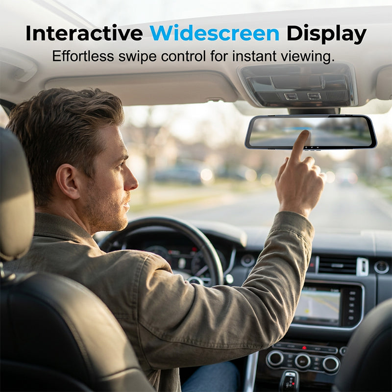 Dual Lens Rearview Mirror Dash Cam