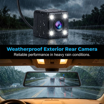 Dual Lens Rearview Mirror Dash Cam