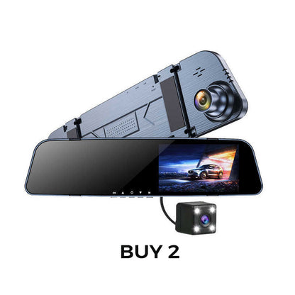 Dual Lens Rearview Mirror Dash Cam