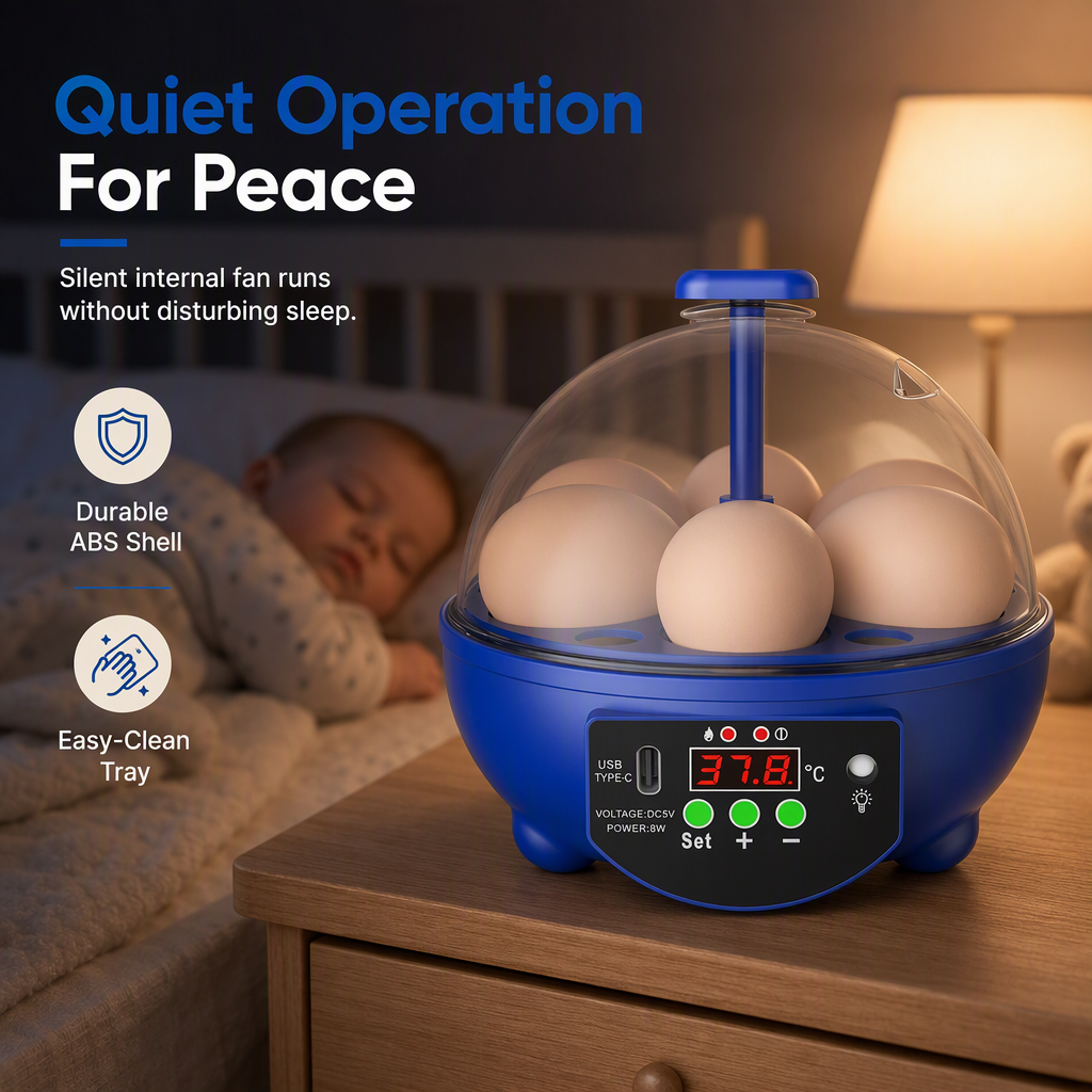 🐣 USB Automatic Mini Egg Incubator - Digital Temperature Control Poultry Hatching Box 🐥